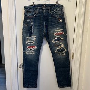 Ralph Lauren Polo Ripped Jeans